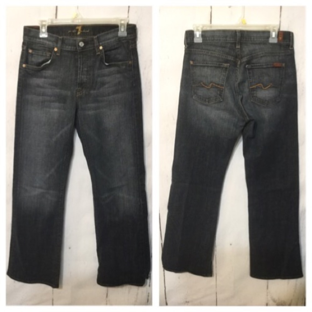 7 For All Mankind Boot Cut Gray Jeans Size 29